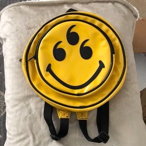 UNIF 666 Smiley Backpack in Yellow